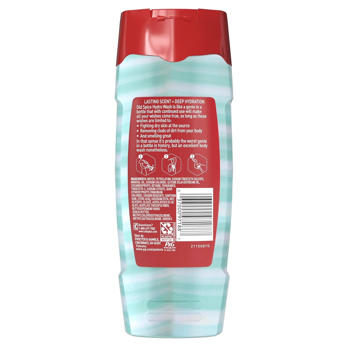 Old Spice Hydro Wash 2-in-1 Body Wash for Men – Daily Shower Ritual That Cleanses and Moisturizes Dry Skin