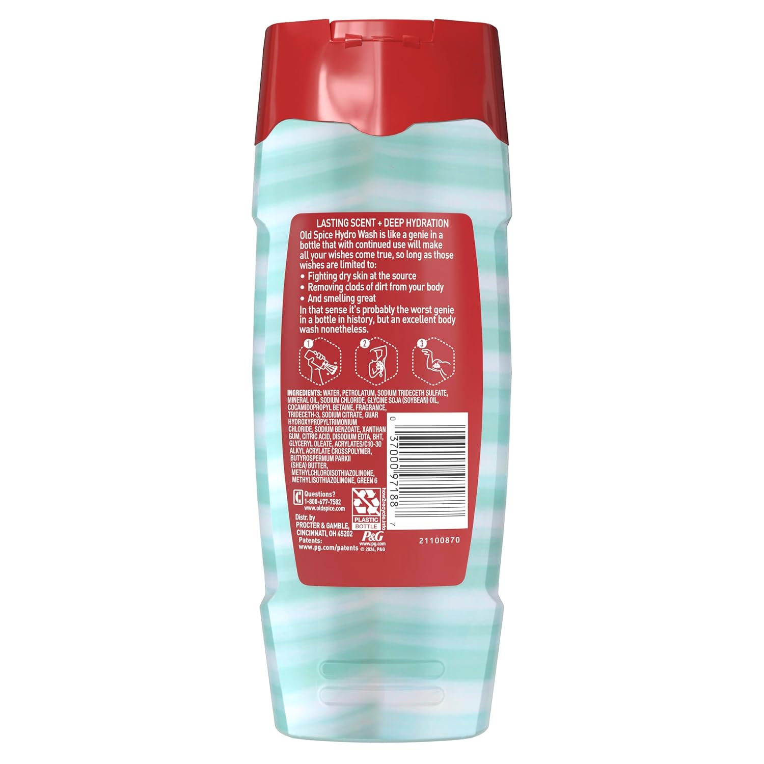 Old Spice Hydro Wash 2-in-1 Body Wash for Men – Daily Shower Ritual That Cleanses and Moisturizes Dry Skin