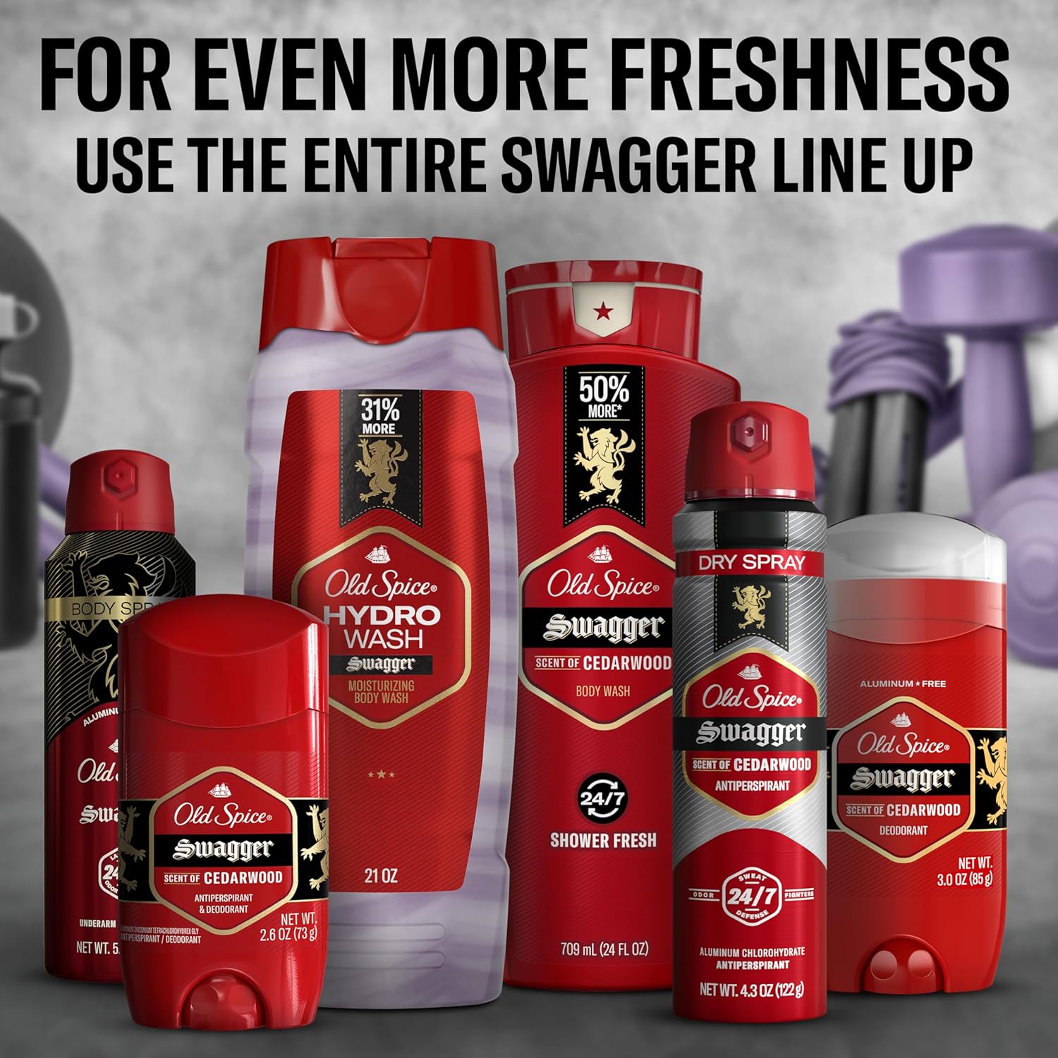 Old Spice Hydro Wash – Practical Father's Day Gift for Dad, 2-in-1 Moisturizing Body Wash with Swagger Scent