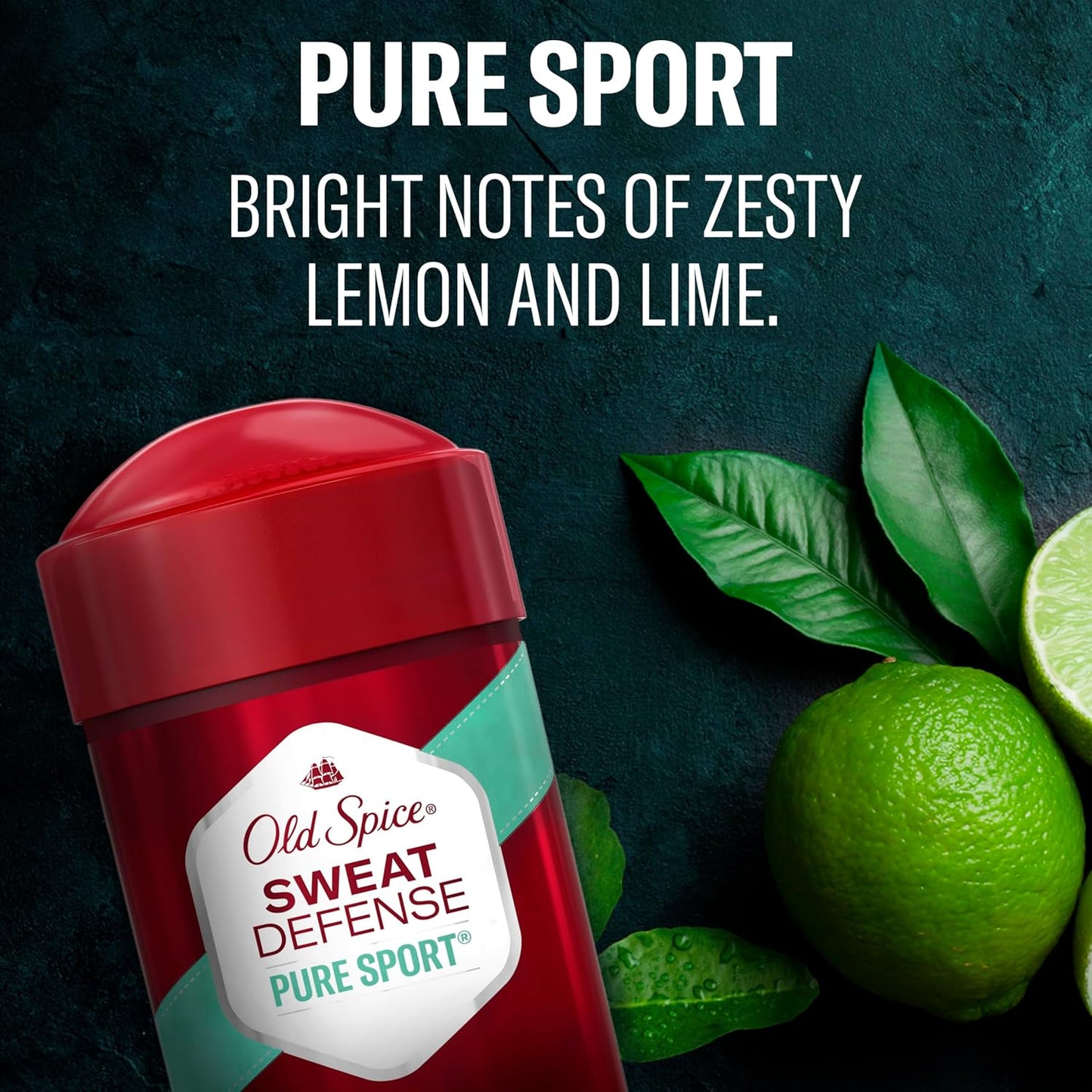 Old Spice Pure Sport Plus Antiperspirant – Practical Stocking Stuffer and Birthday Gift for Men, 2.6 oz Twin Pack