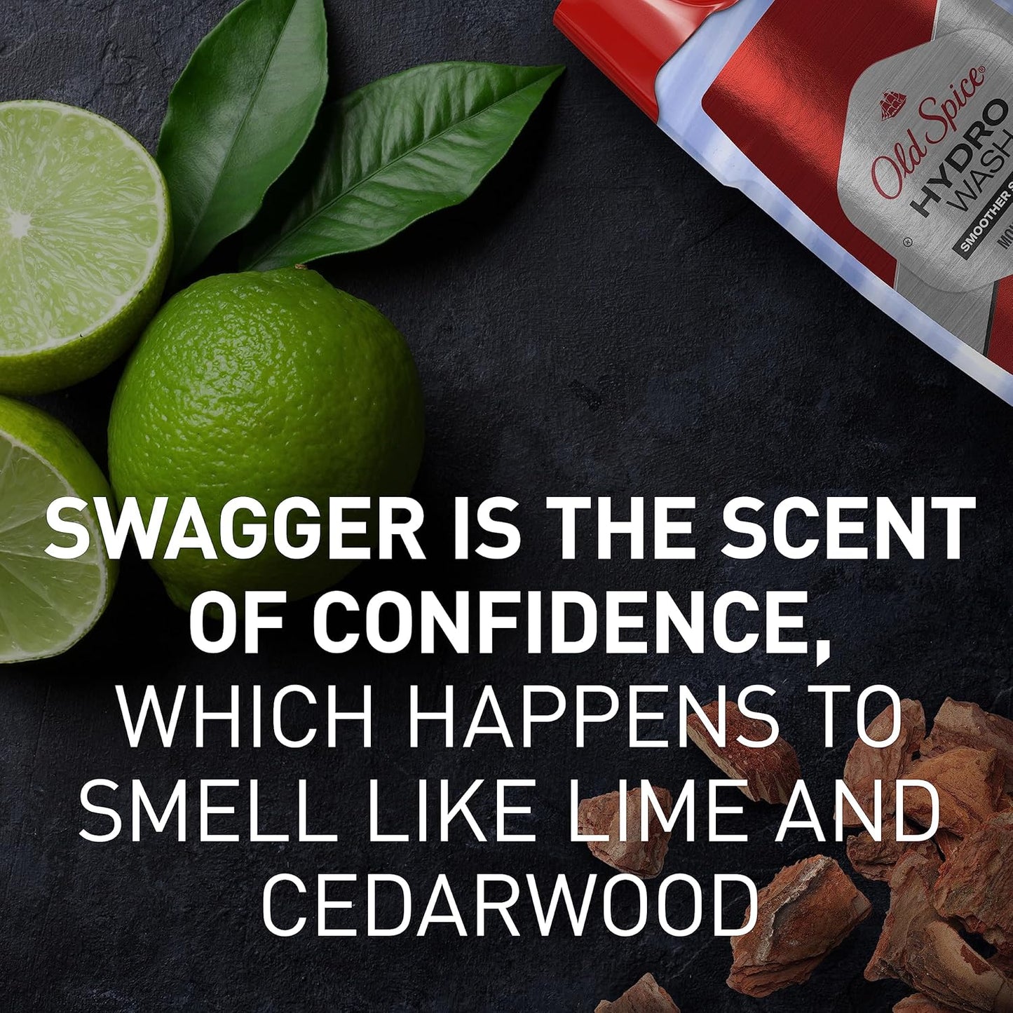 Old Spice Smoother Swagger Body Wash 4-Pack – Daily Hydrating Shower Ritual for Men with Dry Skin