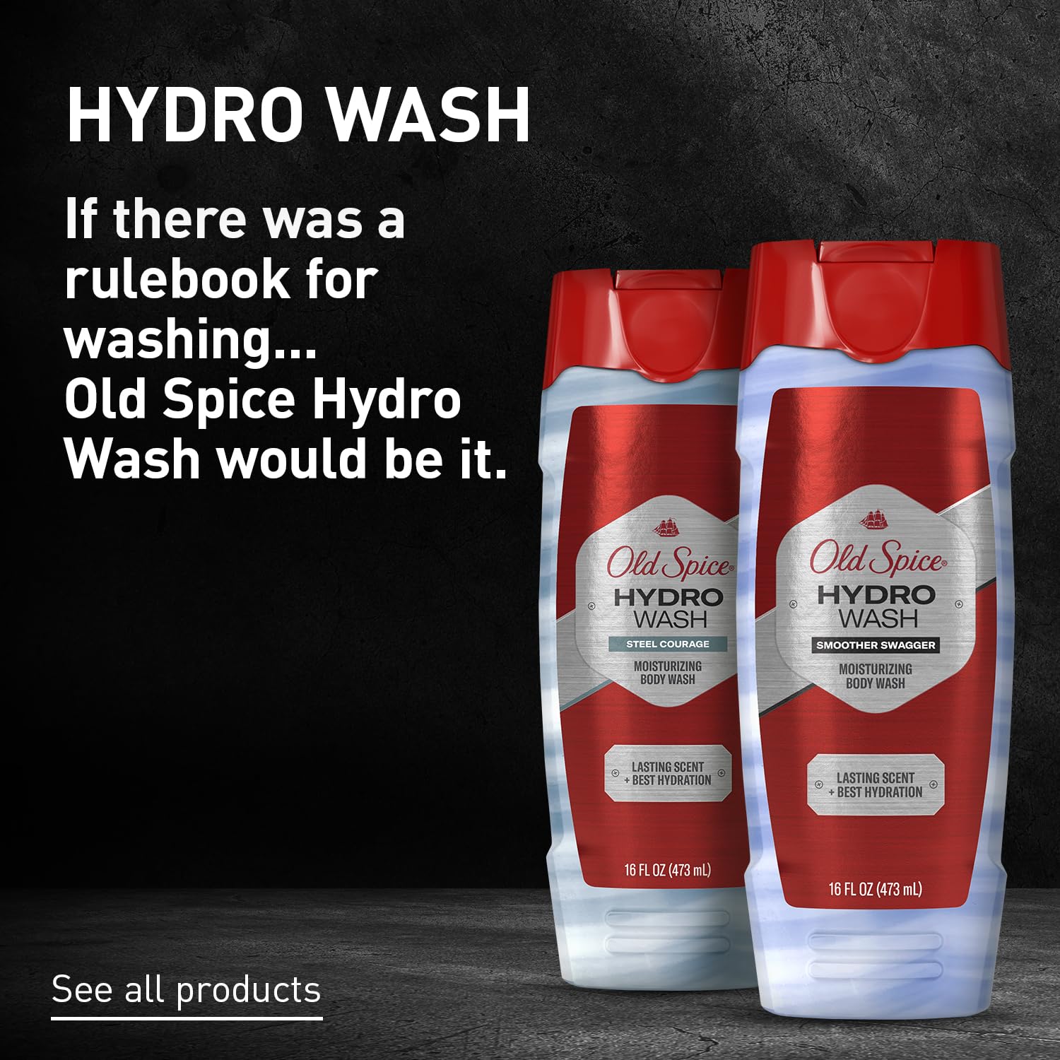 Old Spice Smoother Swagger Body Wash 4-Pack – Daily Hydrating Shower Ritual for Men with Dry Skin