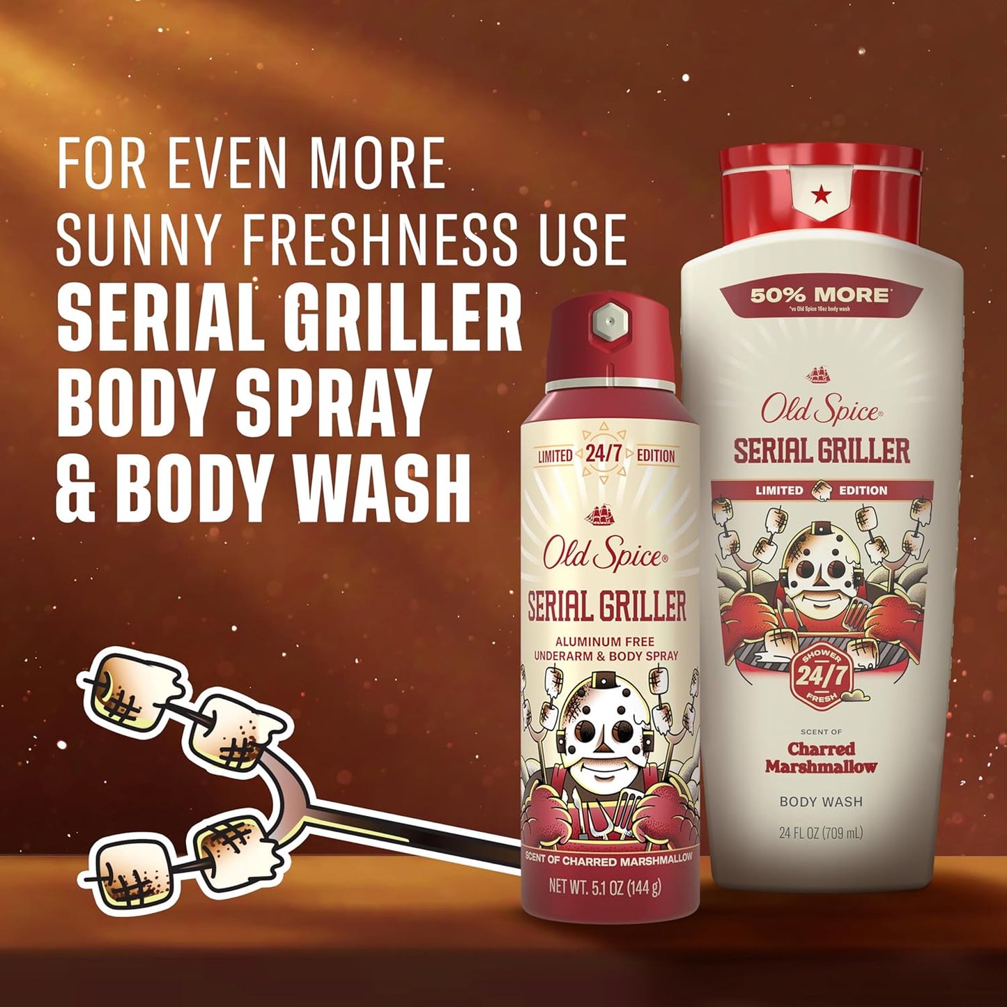 Old Spice Summerdudes Aluminum Free Body Spray – Playful Birthday Gift for Men Who Love Unique Scents, 5.1 oz Limited Edition