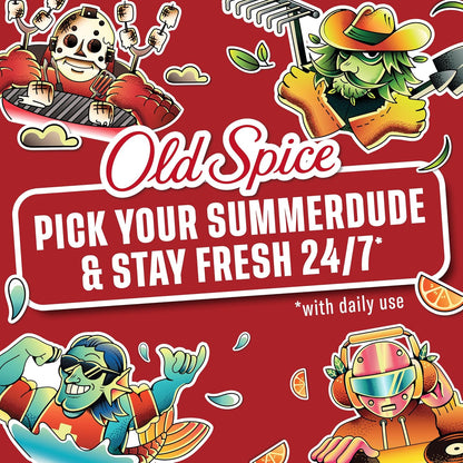 Old Spice Summerdudes Body Wash – Fun Stocking Stuffer Gift for Men Who Love Summer Scents, 24 oz Long-Lasting Fragrance