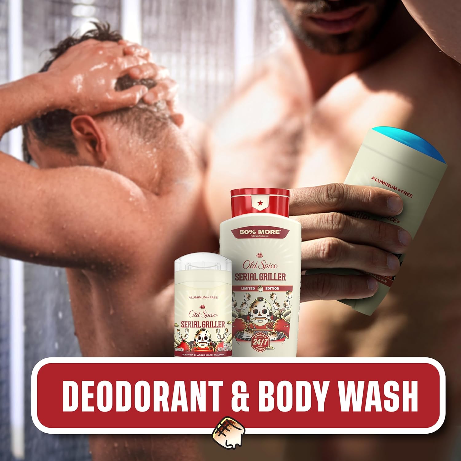 Old Spice Summerdudes Body Wash – Refreshing Rinse for After Yard Work, 24 oz Outdoor Post-Activity Cleanse