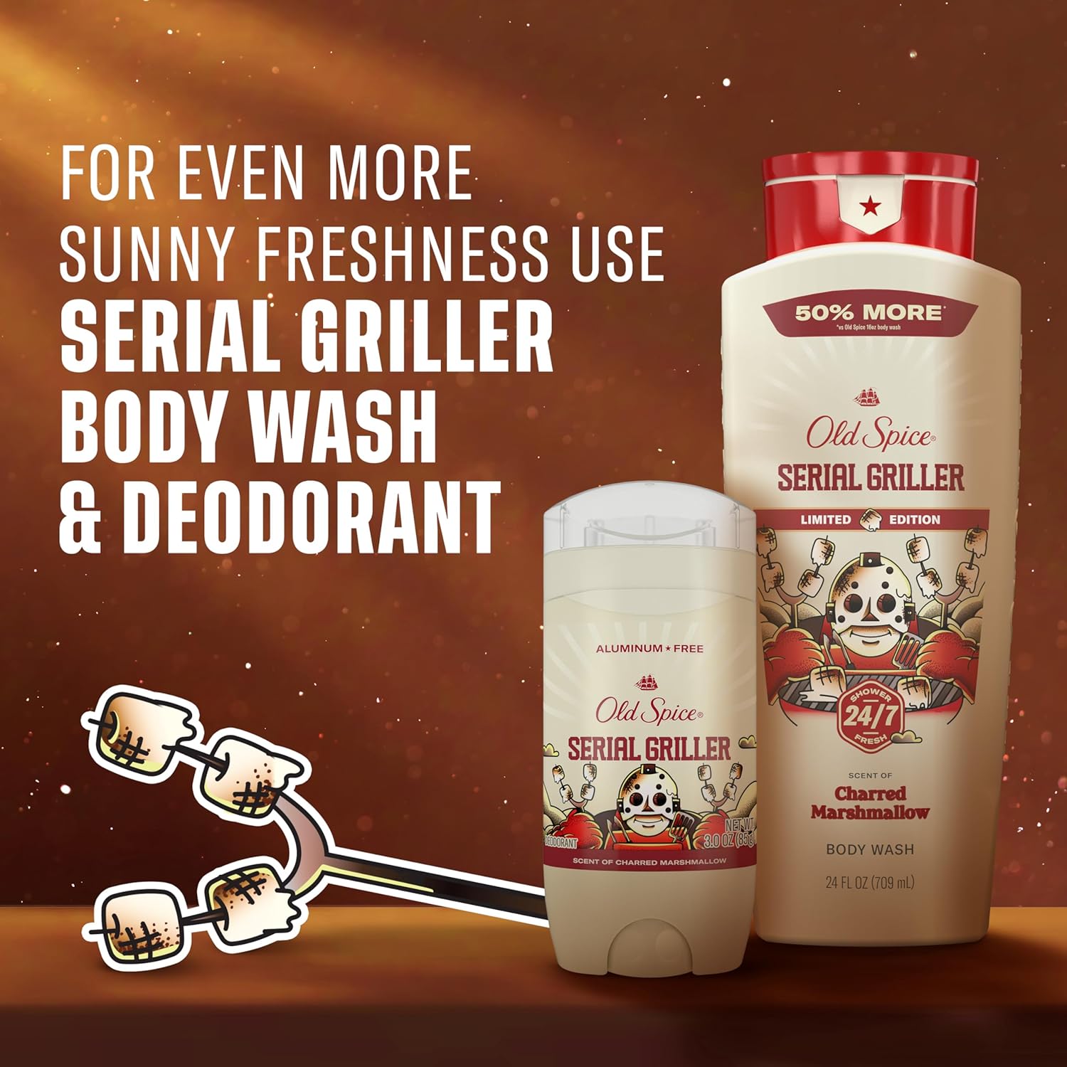 Old Spice Summerdudes Body Wash – Refreshing Rinse for After Yard Work, 24 oz Outdoor Post-Activity Cleanse