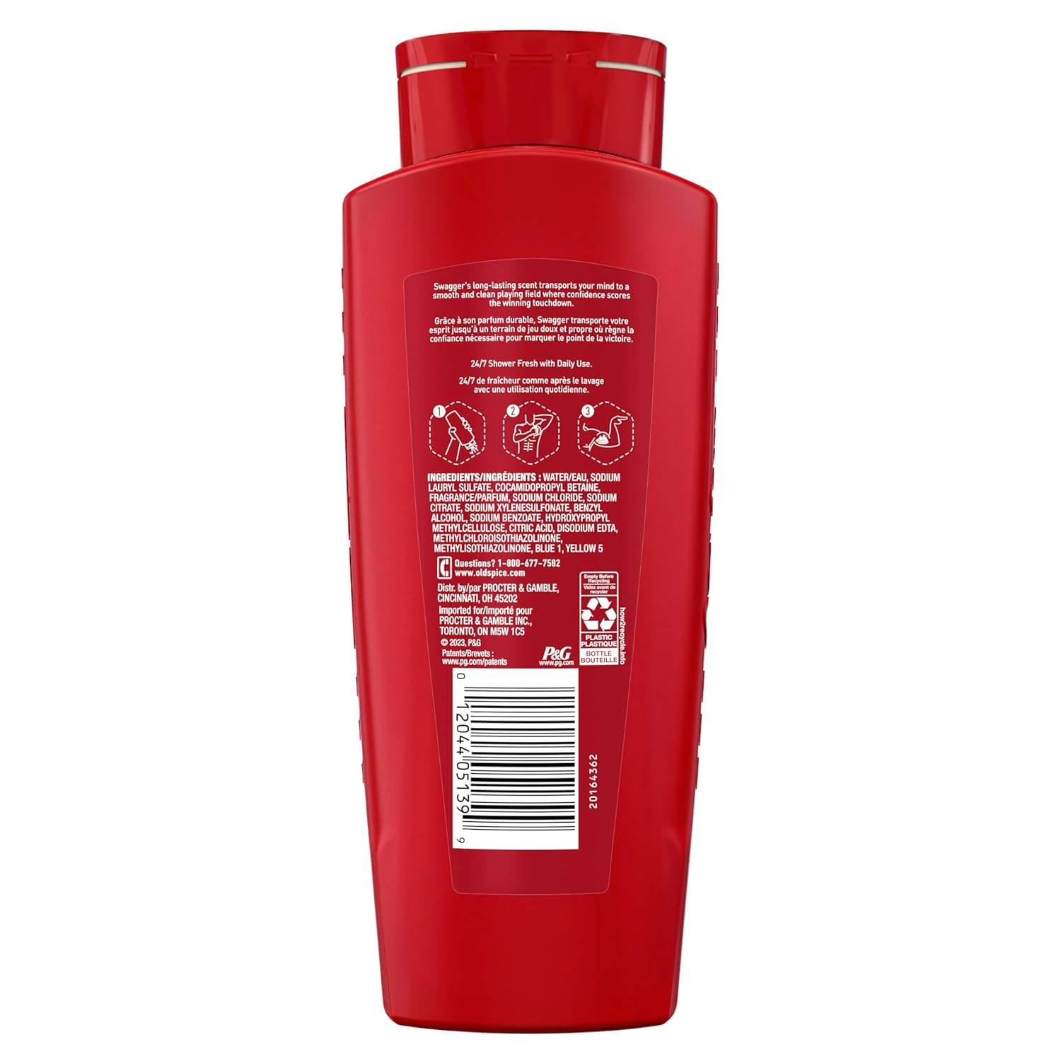 Old Spice Swagger Body Wash 3X Defense Gift Set for Men, 24 oz Pack of 4 Cedarwood Scent for Father's Day and Birthday Surprises