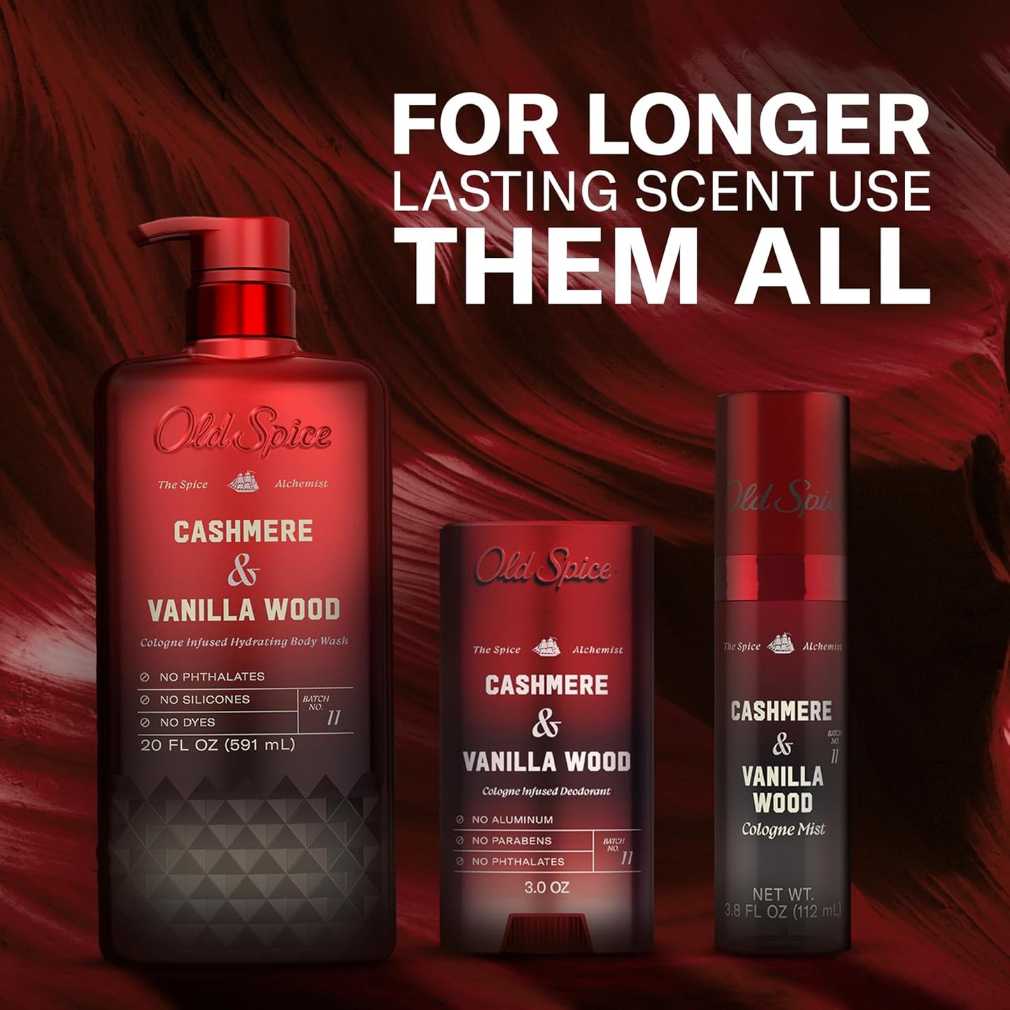 Old Spice The Spice Alchemist Body Wash – Sophisticated Father's Day Gift for Dad in Cashmere & Vanilla Wood Cologne Scent