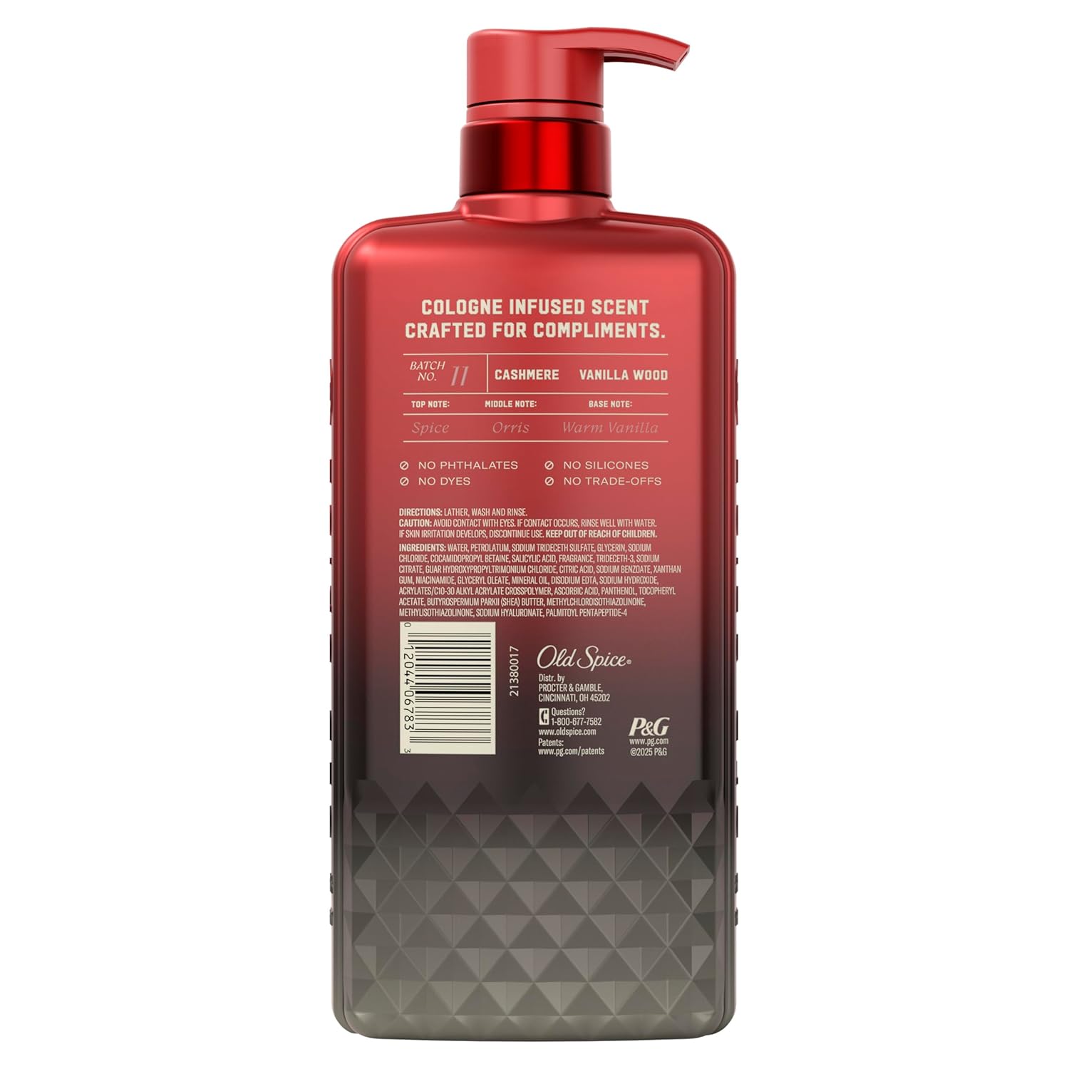 Old Spice The Spice Alchemist Body Wash – Sophisticated Father's Day Gift for Dad in Cashmere & Vanilla Wood Cologne Scent