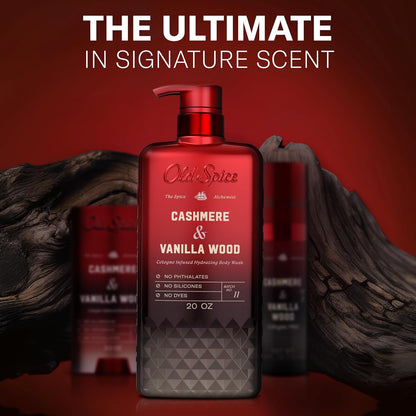 Old Spice The Spice Alchemist Body Wash – Sophisticated Father's Day Gift for Dad in Cashmere & Vanilla Wood Cologne Scent