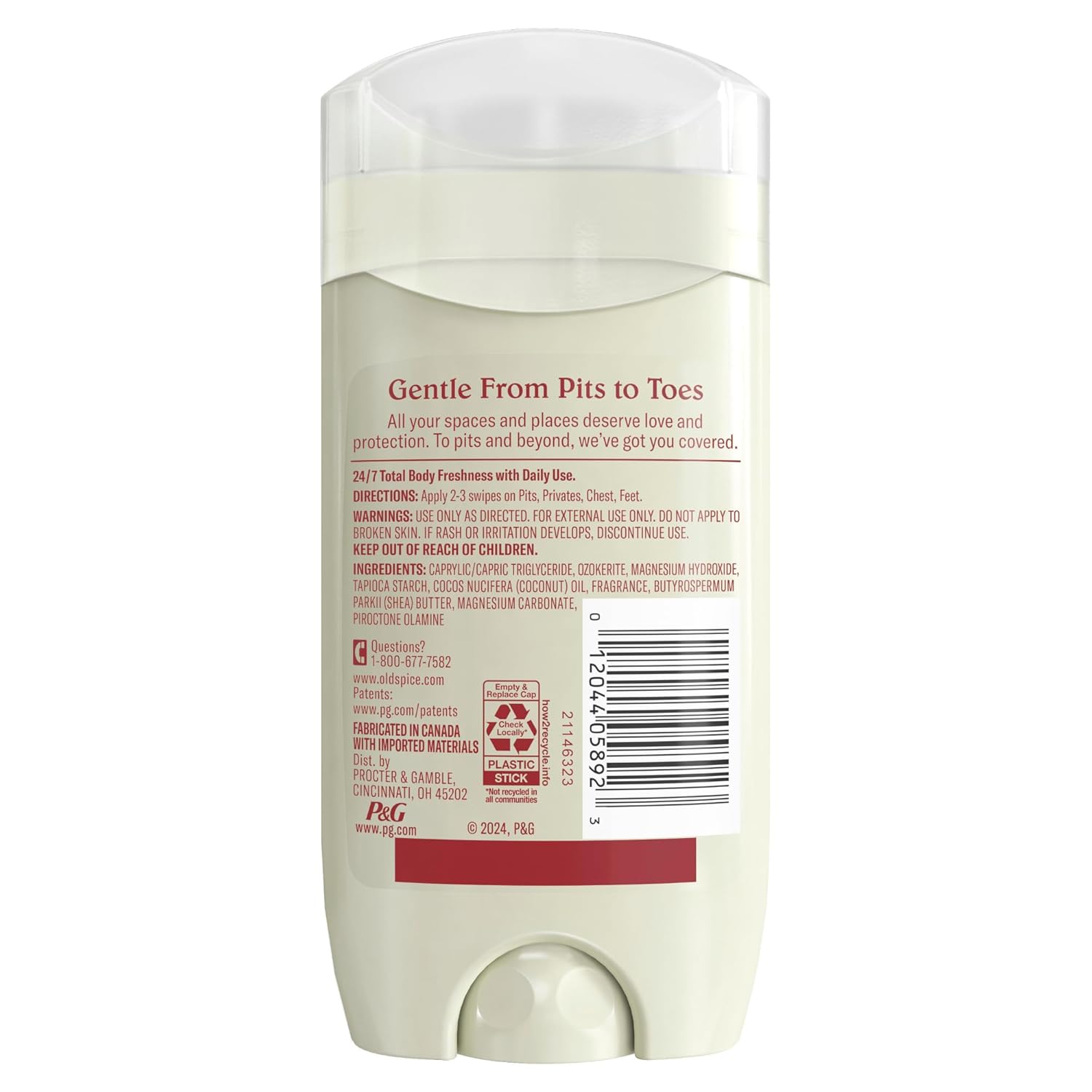 Old Spice Whole Body Deodorant Stick for Men – Nightly Self-Care Ritual After Shower, Aluminum Free