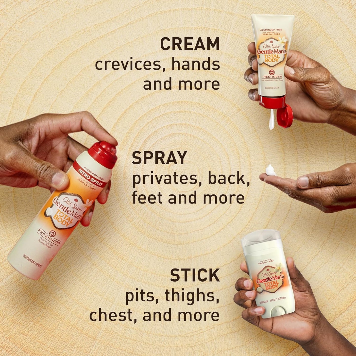 Old Spice Whole Body Deodorant Stick for Men – Nightly Self-Care Ritual After Shower, Aluminum Free