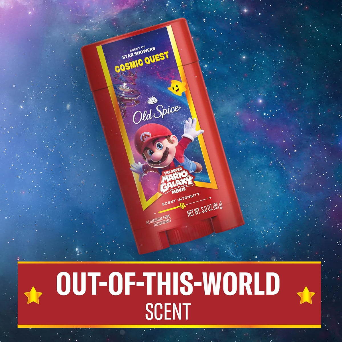 Old Spice x Super Mario Galaxy Deodorant – Clean-Scent Self-Care Upgrade for Health-Conscious Men