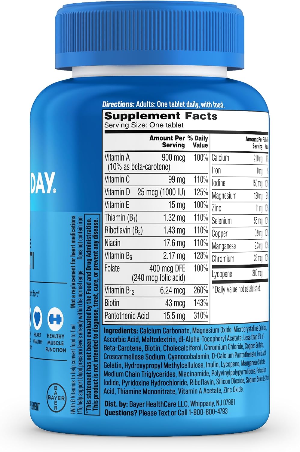 One A Day Men's Multivitamin – One Simple Tablet to Replace a Shelf of Bottles, 200 Count