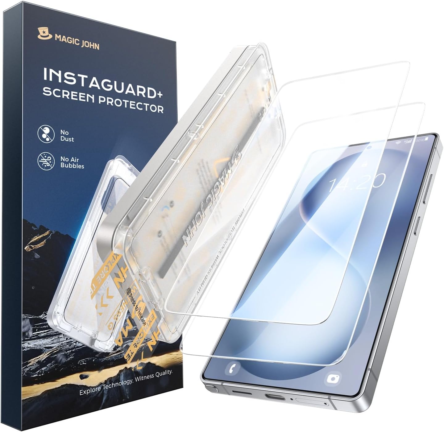 one-pull dust removal strip with auto-align frame for 15-second install