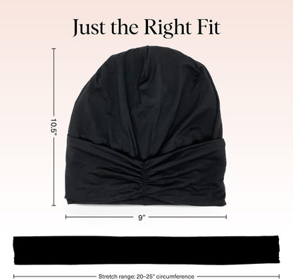 one-size adult fit with stretch knit outer layer