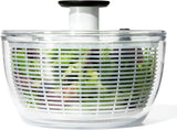 OXO Good Grips Salad Spinner | Mindful Meal Prep Bowl for Healthy Home Kitchens | One-Handed Lettuce and Greens Washer