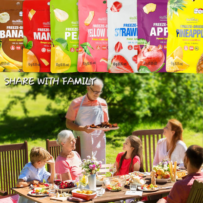 ONETANG Freeze-Dried Mixed Fruit, Daycare Snack Bag Filler, Allergen-Free Toddler Friendly Fruit Packs