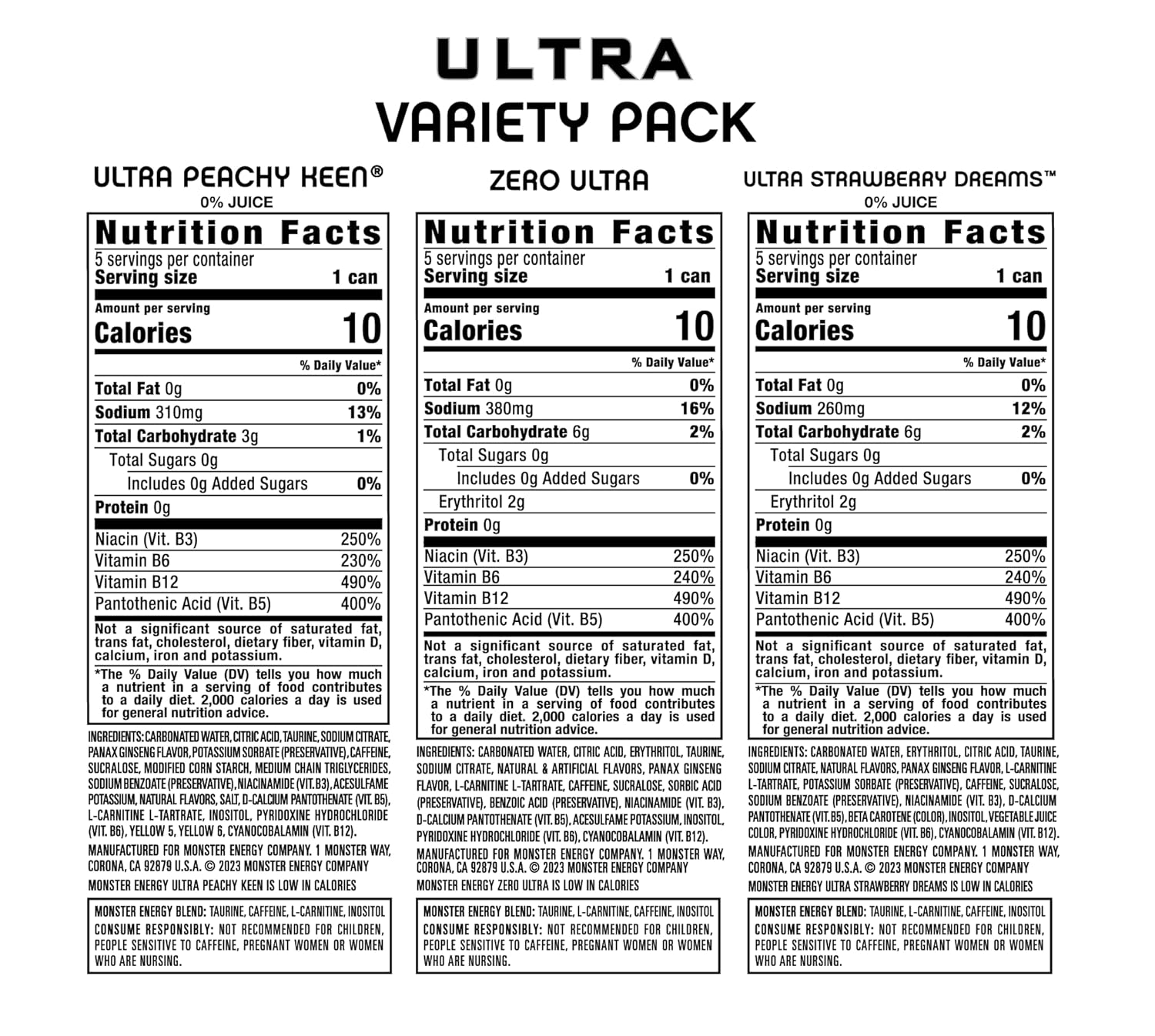 only 10 calories per 16 fl oz serving