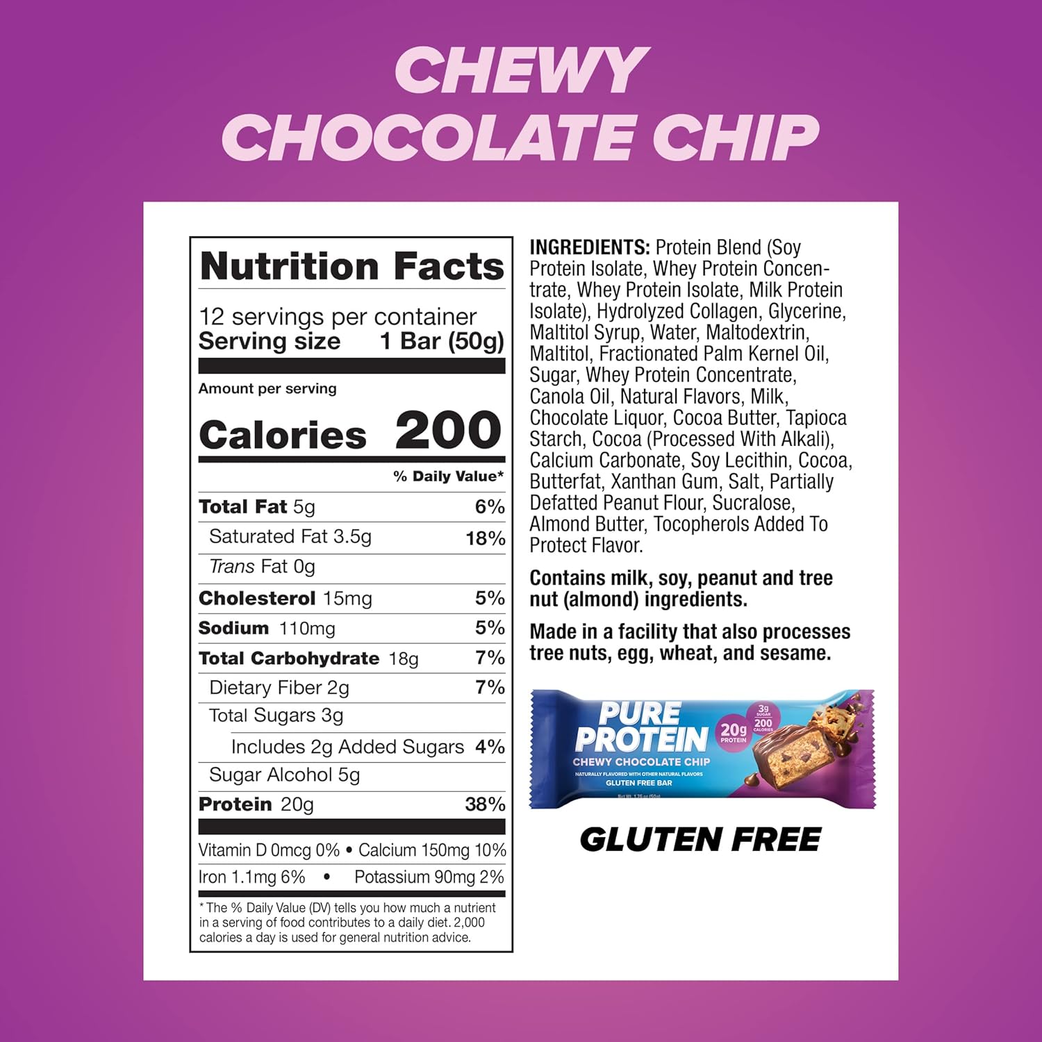 only 3g of sugar with balanced macronutrients