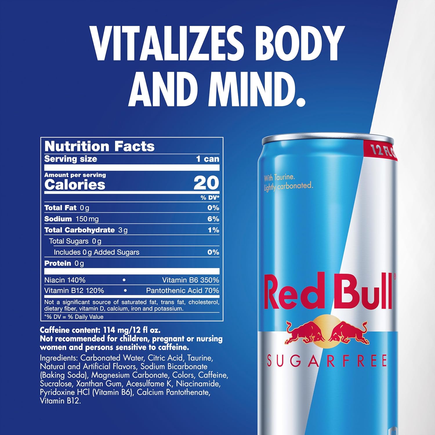 only 5 calories per 8.4 fl oz can