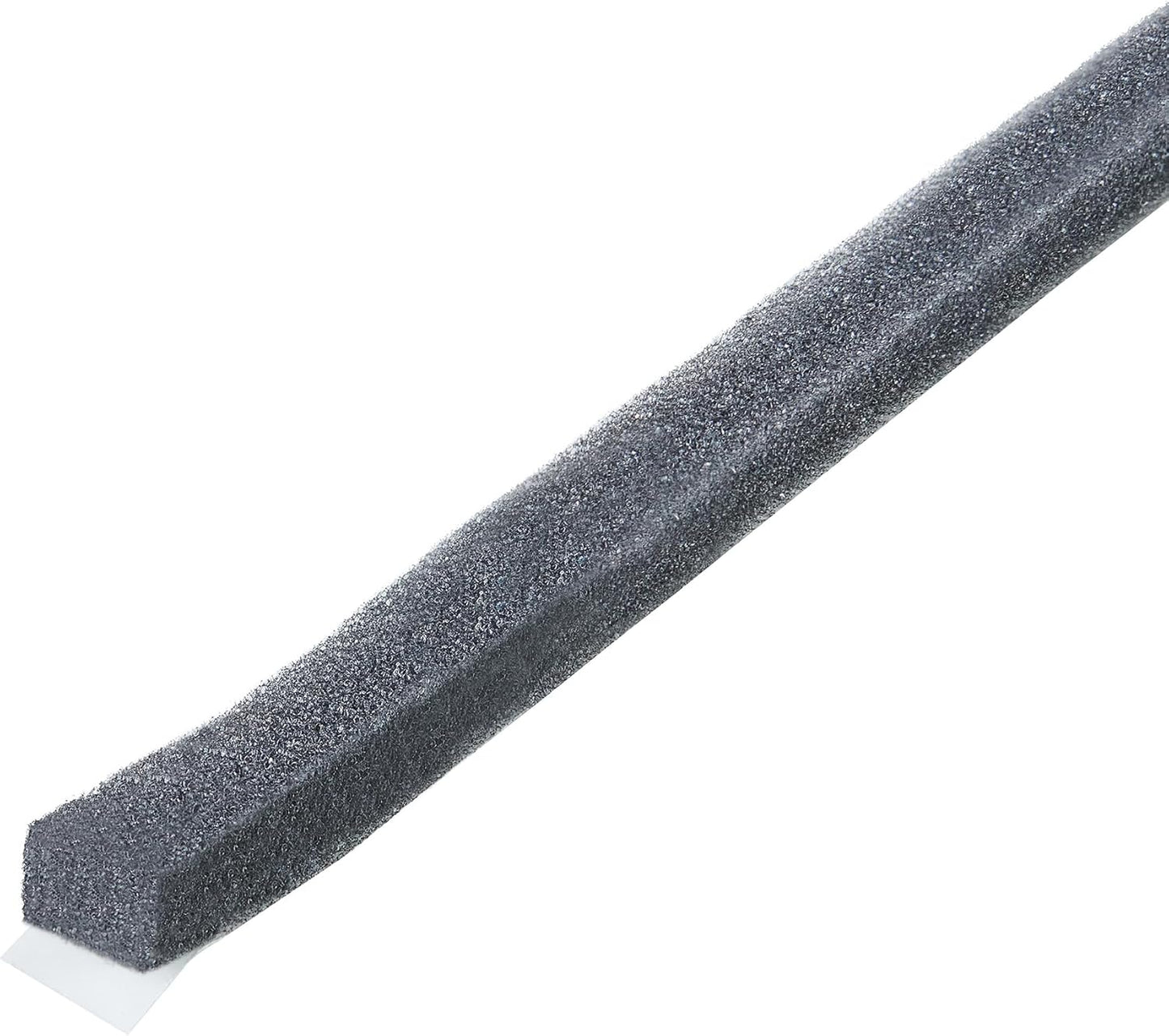 open-cell polyurethane foam construction that compresses to fill irregular gaps