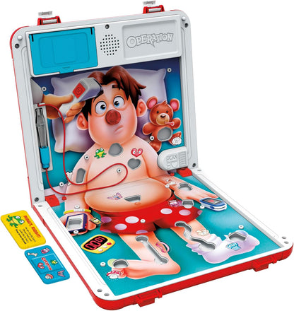 Operation Classic Kids Game for Playroom and Bedroom – Safe Battery-Powered Family Fun with Storage Case
