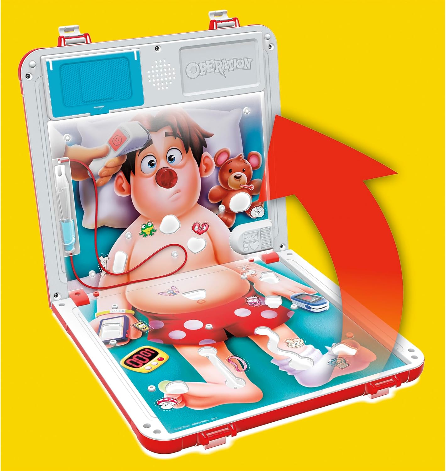 Operation Classic Kids Game for Playroom and Bedroom – Safe Battery-Powered Family Fun with Storage Case