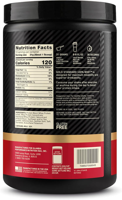 Optimum Nutrition Gold Standard 100% Whey – Anytime Protein for Your Daily Self-Care and Macro Routine