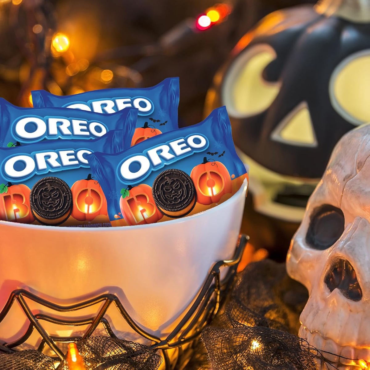 OREO Boo! Halloween Cookie Snack Packs – Individually Wrapped Classroom Treats for School Parties