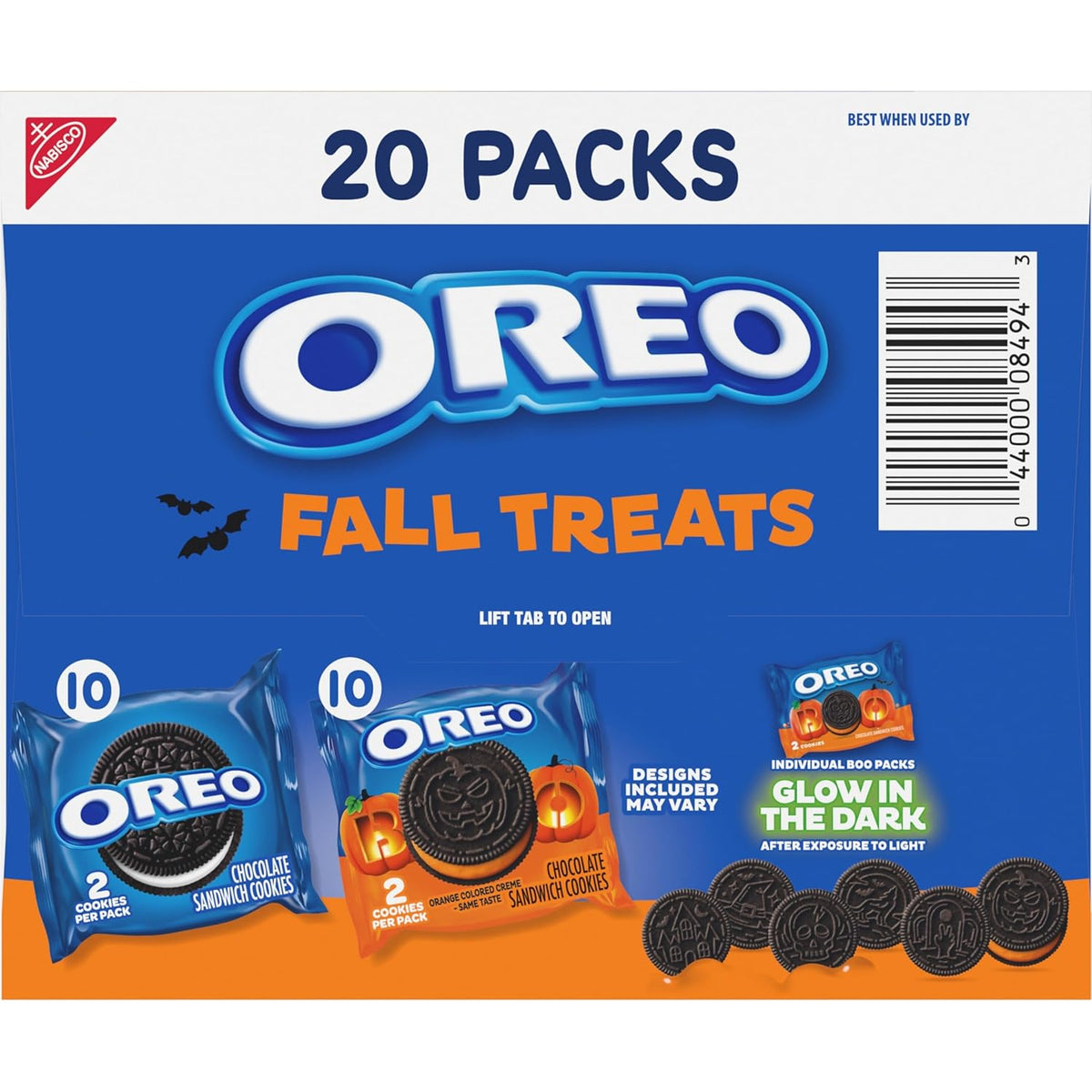 OREO Boo! Halloween Cookie Snack Packs – Individually Wrapped Classroom Treats for School Parties