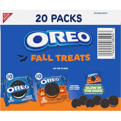OREO Boo! Halloween Cookie Snack Packs – Individually Wrapped Classroom Treats for School Parties