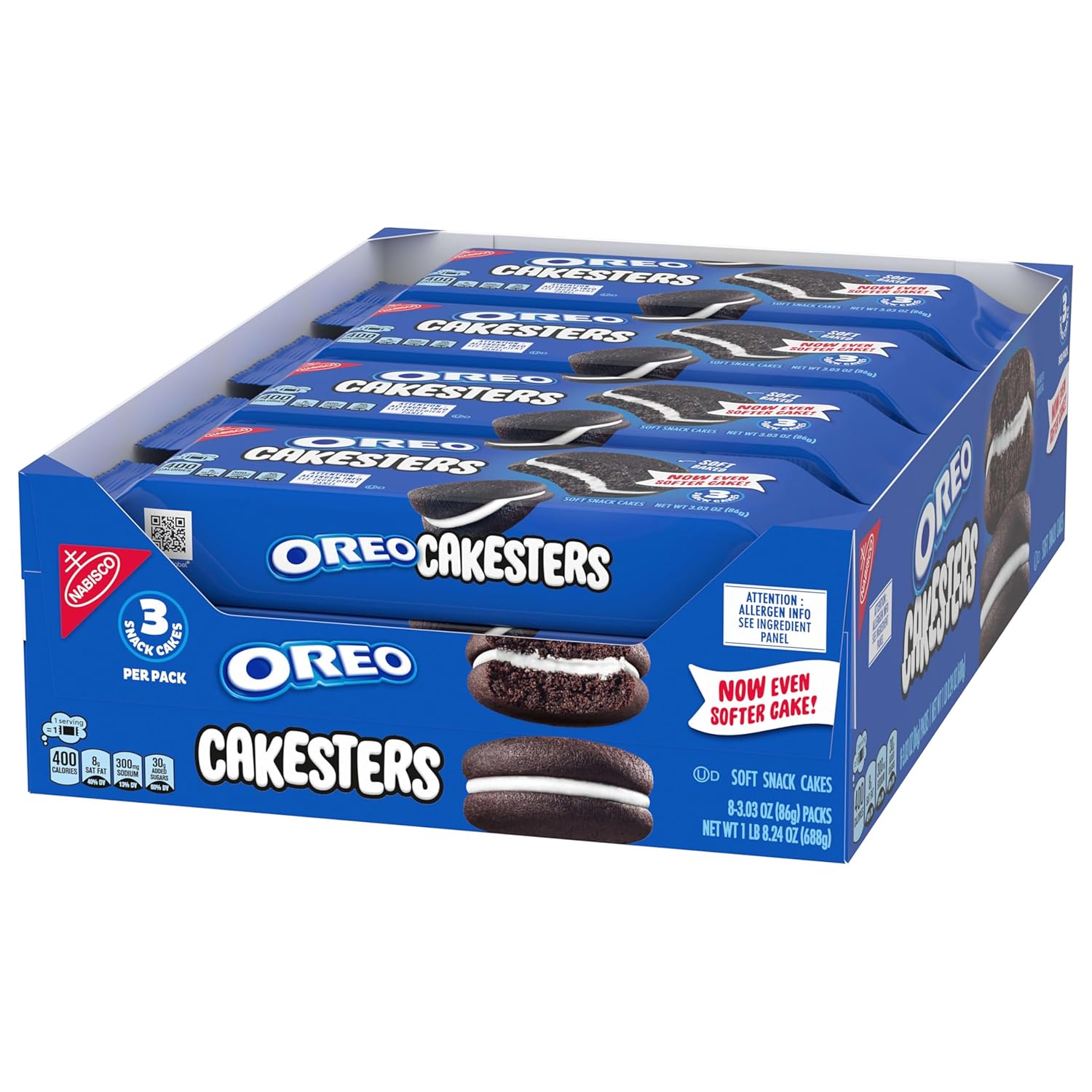 OREO Cakesters Soft Snack Cakes – Office Pantry Snack Packs for Desk-Side Treats