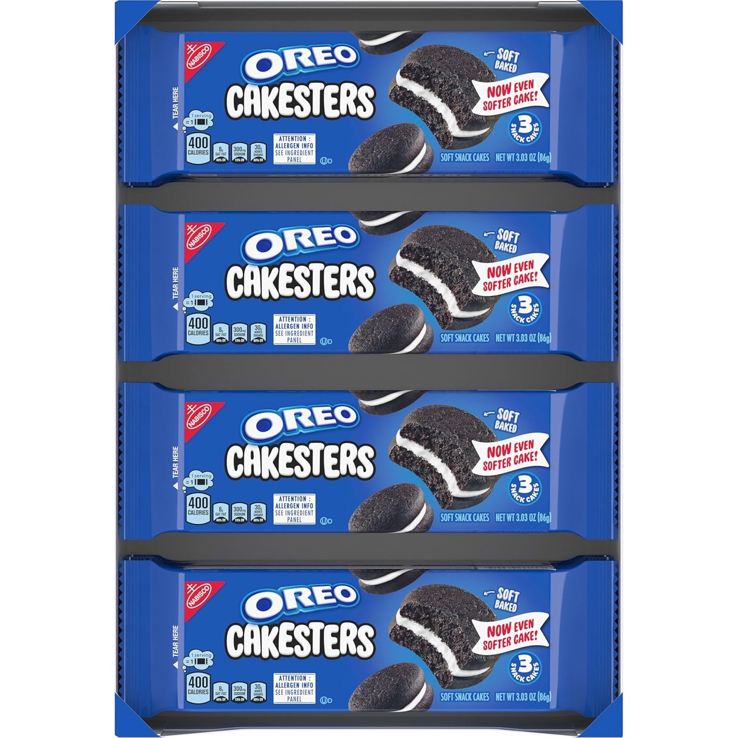 OREO Cakesters Soft Snack Cakes – Office Pantry Snack Packs for Desk-Side Treats