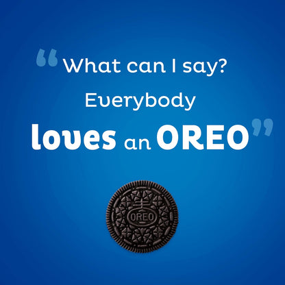 OREO Chocolate Sandwich Cookies, Family Size 3-Pack – Office Break Room Shared Snack, Resealable Pouches