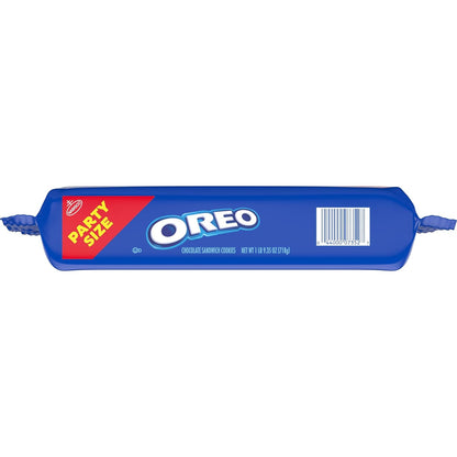 OREO Mega Stuf Chocolate Sandwich Cookies, Party Size 25.35 oz – Road Trip and Travel Snack with Resealable Pack