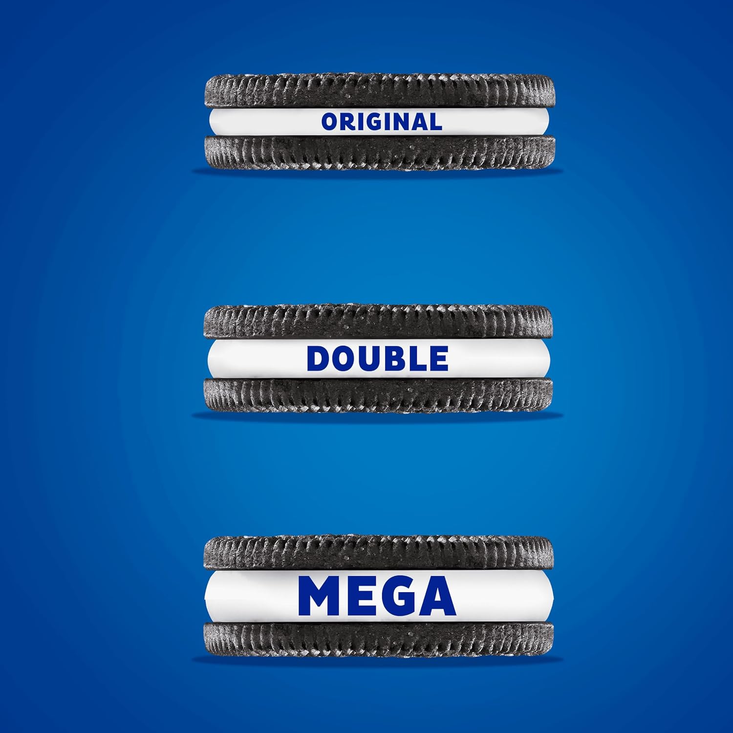 OREO Mega Stuf Chocolate Sandwich Cookies, Party Size 25.35 oz – Road Trip and Travel Snack with Resealable Pack