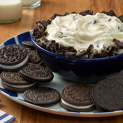 OREO Mega Stuf Chocolate Sandwich Cookies, Party Size 25.35 oz – Road Trip and Travel Snack with Resealable Pack