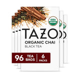 TAZO Organic Chai Black Tea Bags – Mindful Morning Ritual for Home Wellness, Spice-Forward Black Tea Blend
