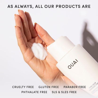 OUAI Fine Hair Conditioner - Clean Volumizing Conditioner for the Uncluttered Bathroom Shelf