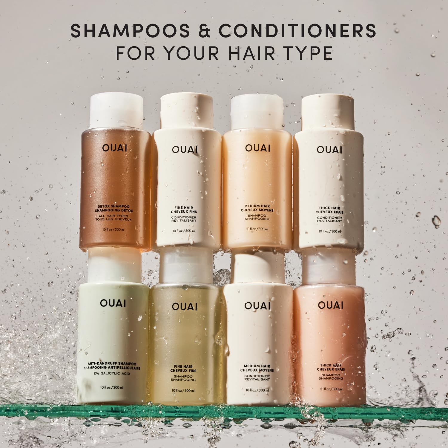 OUAI Fine Hair Conditioner - Mercer Street Luxury Conditioner for Fine Hair, Salon-Grade Volumizing Care