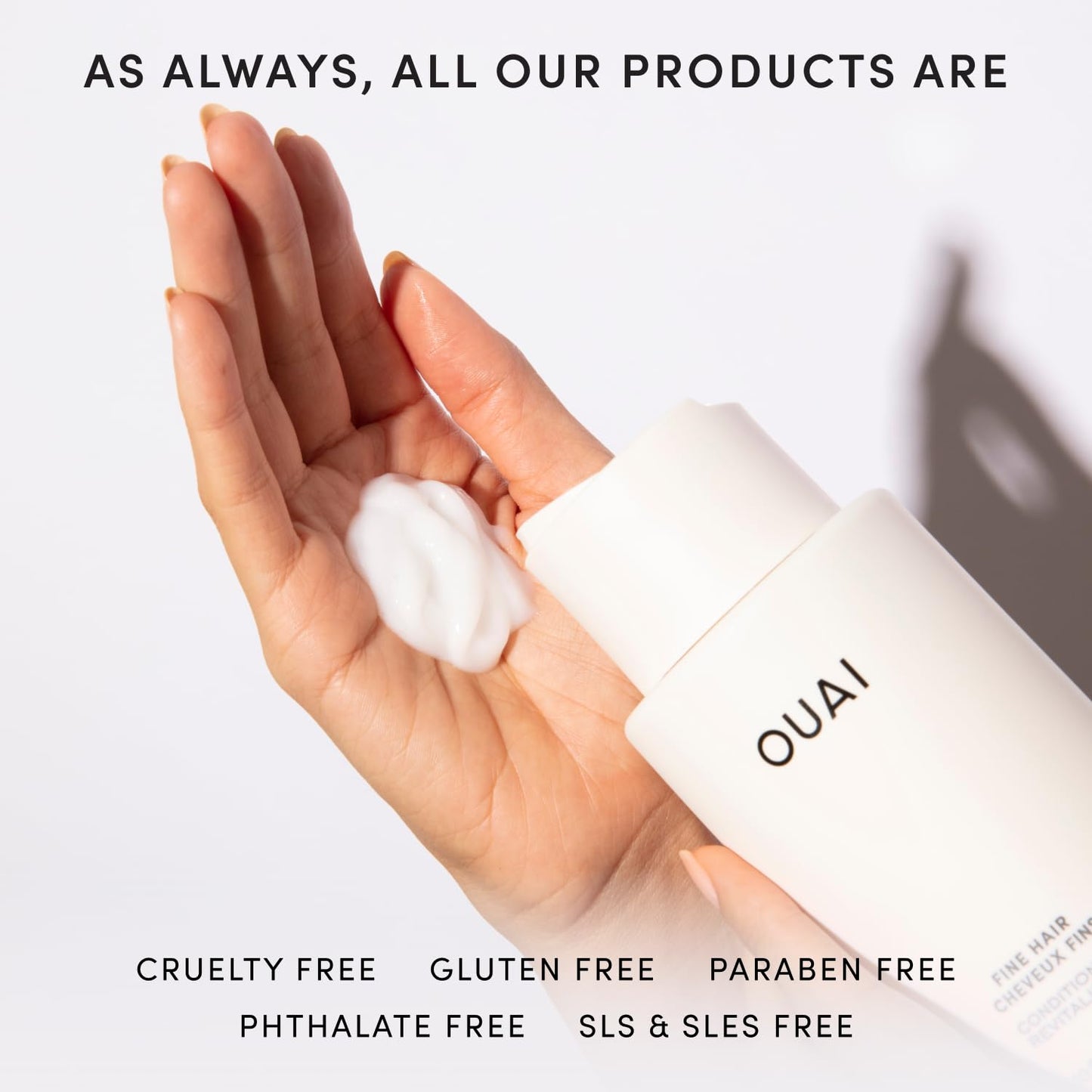OUAI Fine Hair Conditioner - Mercer Street Luxury Conditioner for Fine Hair, Salon-Grade Volumizing Care