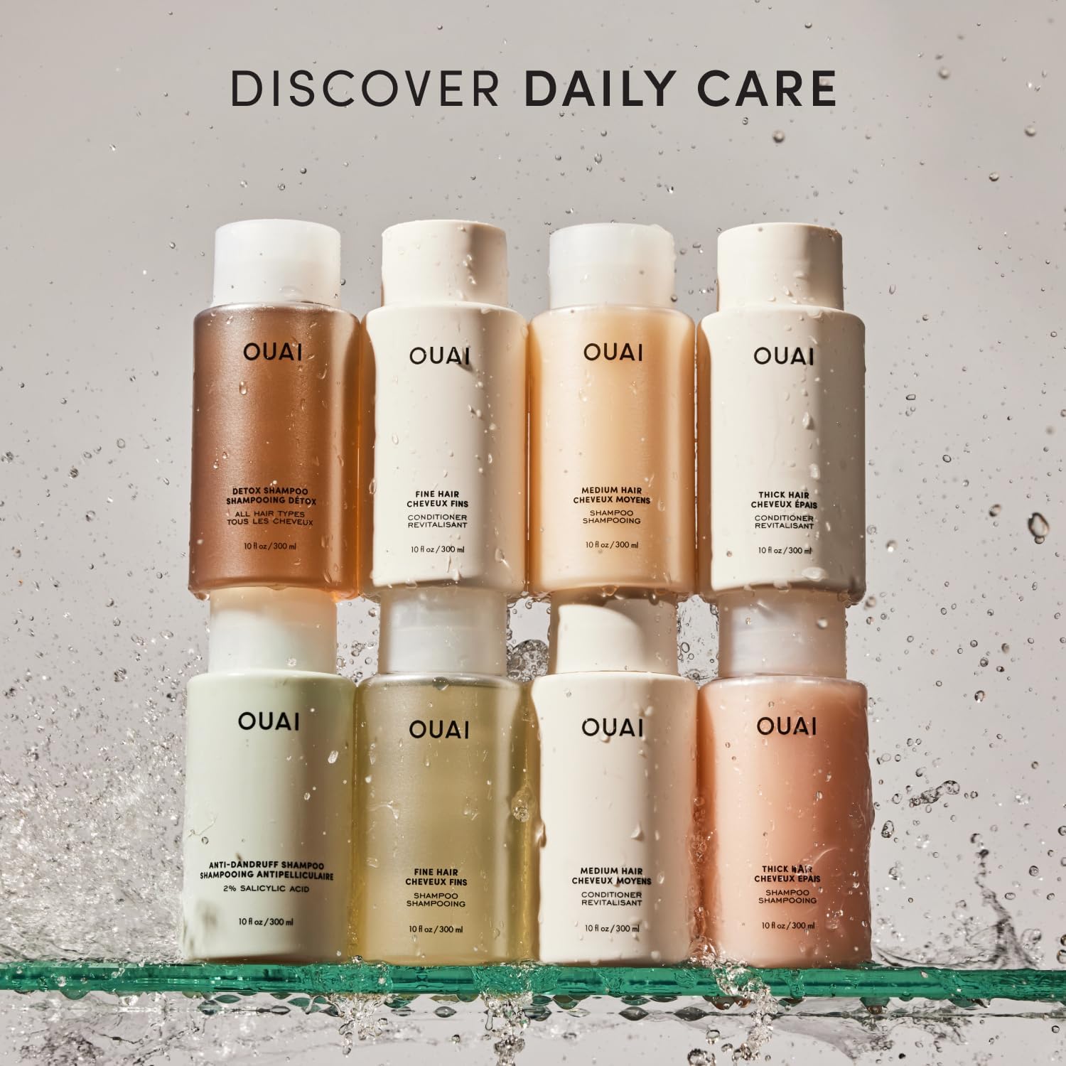 OUAI Fine Hair Shampoo - Mercer Street Volumizing Shampoo for the Curated Vanity, Keratin-Infused Luxury Hair Cleansing