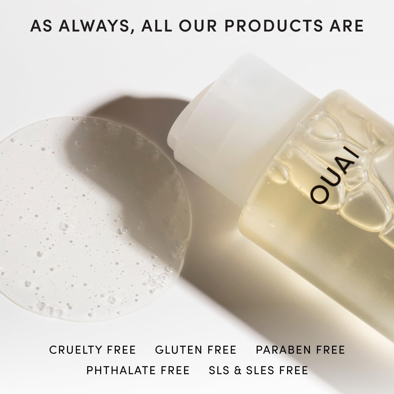 OUAI Fine Hair Shampoo - Mindful Volumizing Wash for the Wind-Down Bath Ritual, Calming Italian Lemon Hair Cleansing