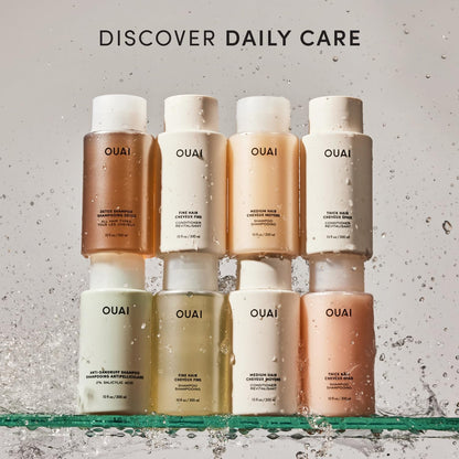 OUAI Fine Hair Shampoo - Mindful Volumizing Wash for the Wind-Down Bath Ritual, Calming Italian Lemon Hair Cleansing