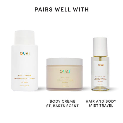 OUAI St. Barts Body Cleanser – Aromatherapy Foaming Wash for the Yoga Room Shower, Tropical Reset