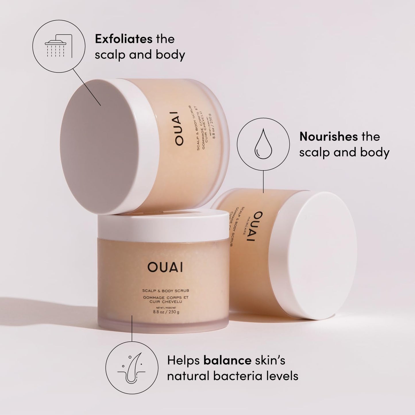 OUAI Travel Kit – Luxury Bridesmaid Proposal Gift for Her, TSA-Approved Hair Care Set in Chic Coordinating Box