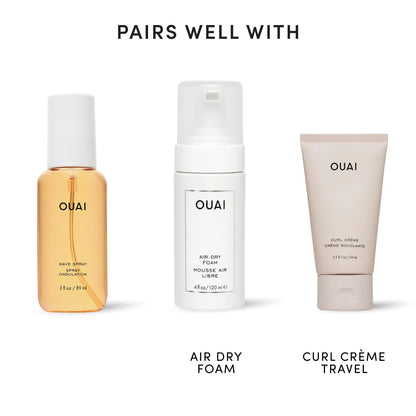OUAI Wave Spray Travel Size - TSA-Approved Hair Texture Mist for Carry-Ons, Beachy Waves On the Go (3 fl oz)