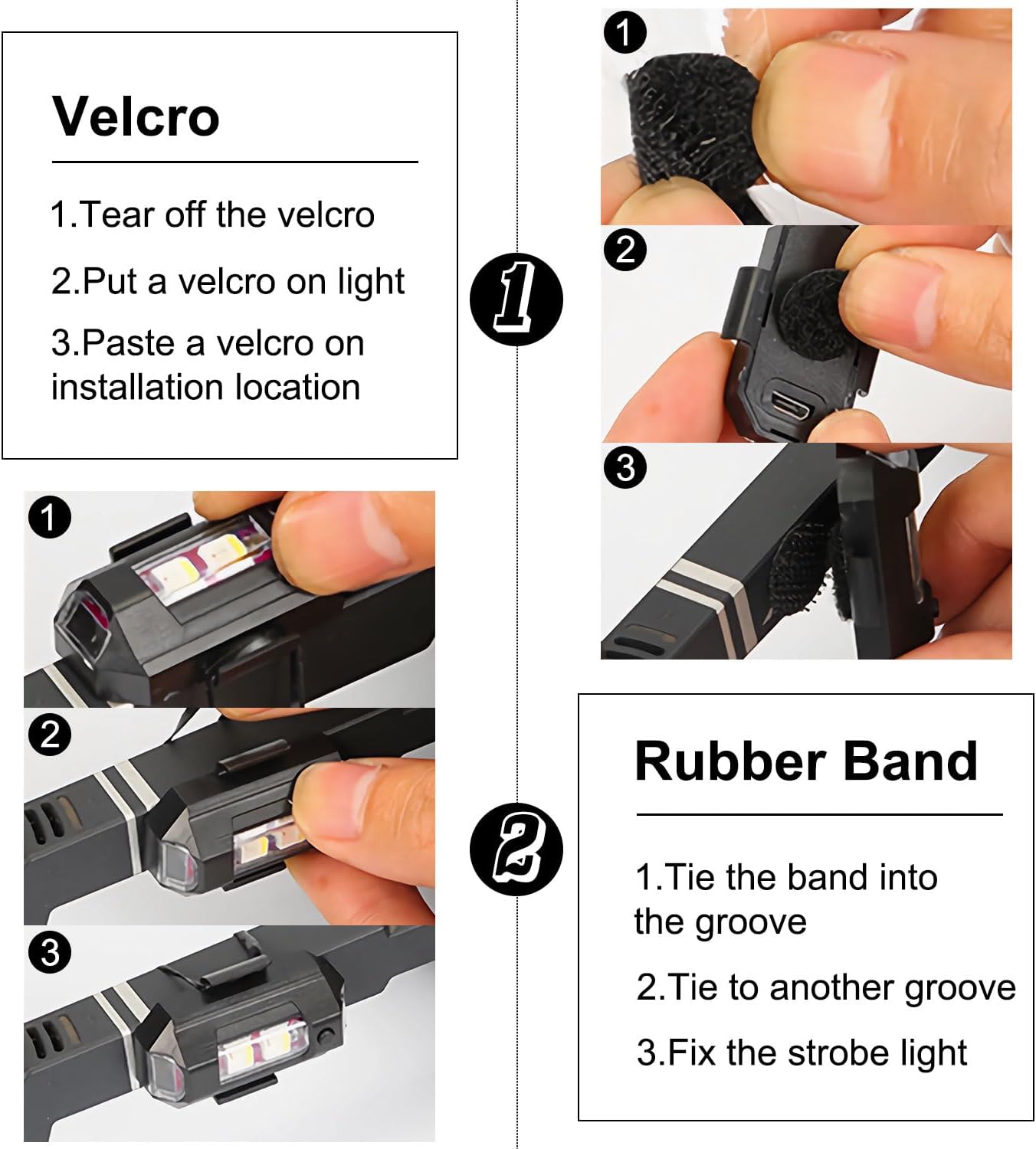 Outdoor Adventure Strobe Lights – Waterproof USB Rechargeable Markers for Campsites, Kayaks and ATV Rides
