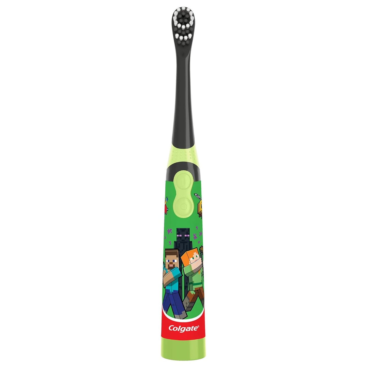 oval-shaped toothbrush head designed for small mouths